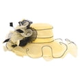 thumbnail image 4 of YAYUBA Women Fascinator Hat Floral Tea Party Wedding Hat,Yellow, 4 of 4