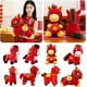 thumbnail image 2 of Uuiauoio Chinese New Year Horse Plush 2026 Chinese Zodiac Ornaments Spring Festival Decorations Horse Hanging Plush 2026 Cute Mascot Zodiac Animals New Year Gifts, 2 of 2