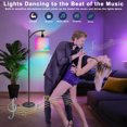 thumbnail image 5 of Smart Led Floor Lamp for Living Room,Modern Dimmable Standing Lamp with APP Control & RGB Colors Tall Lamp with Hanging Lampshade for Living Room, Bedroom, Office, 5 of 7