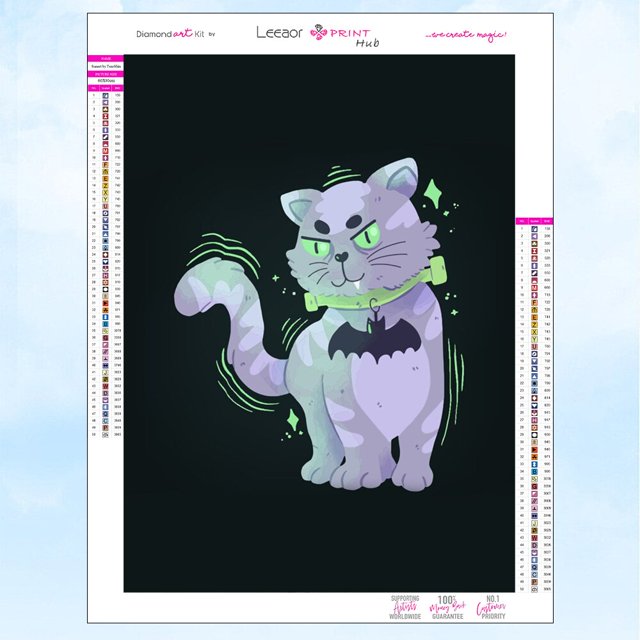 Pintura de diamantes de Halloween 5D Diy, gato negro en la oscuridad, mosaico bordado, diamantes de imitación completos, Kit de punto de cruz, decoración del hogar, regalos de arte