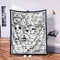 thumbnail image 4 of WUSUOWEI 1PC DIY Coloring Blanket,Color Your Own Blankets,Customizable Washable Colorings Blanket Kits,Coloring Mat,Creating Colorings Blankets for Adults,Art Activity Home Decoration, 4 of 9