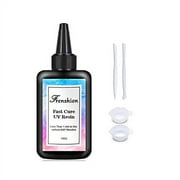 100G Lastest UV Hard Resin,Fastest Curing, Zero Yellowing Super Transparency Resin, Ultraviolet Solar UV Resin for Jewelry Making Casting & Coating,Craft DIY + 4Tool