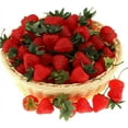 thumbnail image 3 of Ensemble de Fraises Artificielles Artisanales, Fruits Réalistes Parfaits pour Décoration de Cuisine Toute l'Année, Fraises en Plastique Rouges Simulation Réaliste, 3 of 5