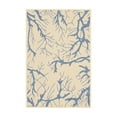 thumbnail image 3 of Unique Loom Outdoor Botanical Collection Area Rug - Branch (2' x 3' 1" Rectangle Beige and Blue/Blue), 3 of 7
