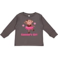 thumbnail image 3 of Inktastic Gammy's Girl Monkey Girls Long Sleeve Toddler T-Shirt, 3 of 5