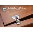 thumbnail image 4 of ParisRhône 20 Pack 1/2 inch Overlay Soft Close Cabinet Hinges for Kitchen Cabinets Door -Concealed Self Closing Face Frame Cabinet Hinges Brushed Nickel -Built-in Soft Close Hinges Damper, 4 of 9