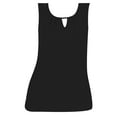 thumbnail image 6 of Texiao Women's Tank Tops Loose Fit Casual Sleeveless Tops Keyhole Neck Trendy Summer Tops Flowy Clothes Outfits 2025, 6 of 6