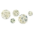thumbnail image 3 of Designart "Leaves In Zen Tranquility" Plants Round Wall Art Set Of 5 - Green Bohemian Office Room Wall Art Set, 3 of 6