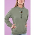 thumbnail image 2 of Butterfly Design Hoodie Women -Image by Shutterstock, Female 4X-Large, 2 of 4