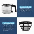 thumbnail image 2 of Elite 5 Cup Stainless Steel Drip Coffee Maker-EHC9420, 2 of 9