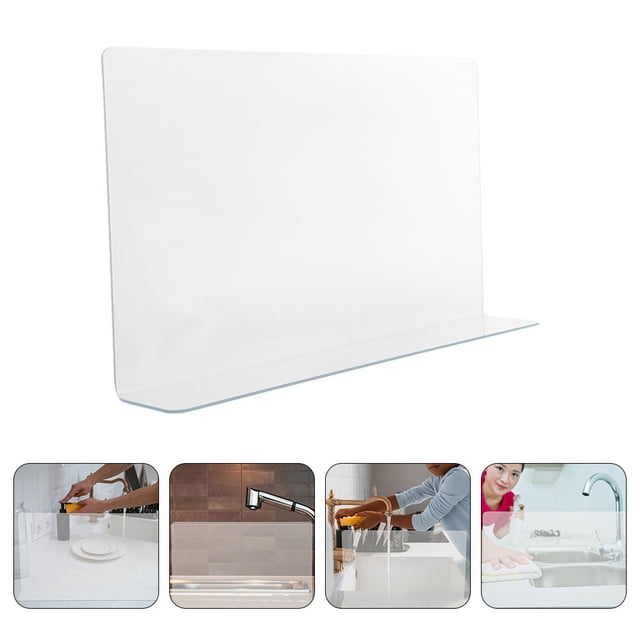 unbranded 4Ud Deflector Transparente Para Salpicaduras De Ducha Y Bañera En Esquinas Del