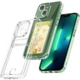 thumbnail image 2 of Compatible with iPhone 15 Pro case with Card Holder, Clear Card Slot case, Ultra-Thin, Soft, Shockproof, Credit Card Protective Cover for iPhone 15 Pro, 2 of 6