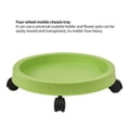 thumbnail image 3 of Vertical Flowerpot Tray Good Friction Stand Plastic Planting Pot Tray Lightweight Pallet with Four Matching Wheels Outdoor Home Blue, 3 of 9
