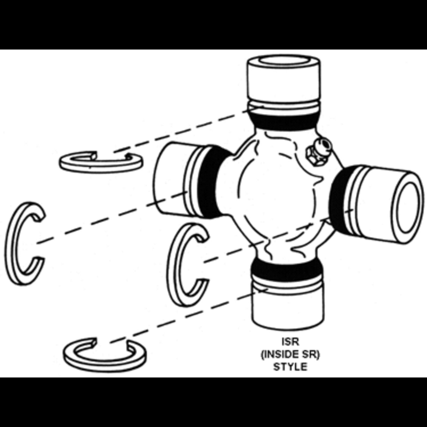 Dana 5-3226X Axle Shaft Universal Joint Greaseable 1310Wj Series Fits select: 1994-2000 DODGE RAM 1500, 1991-1997 FORD RANGER
