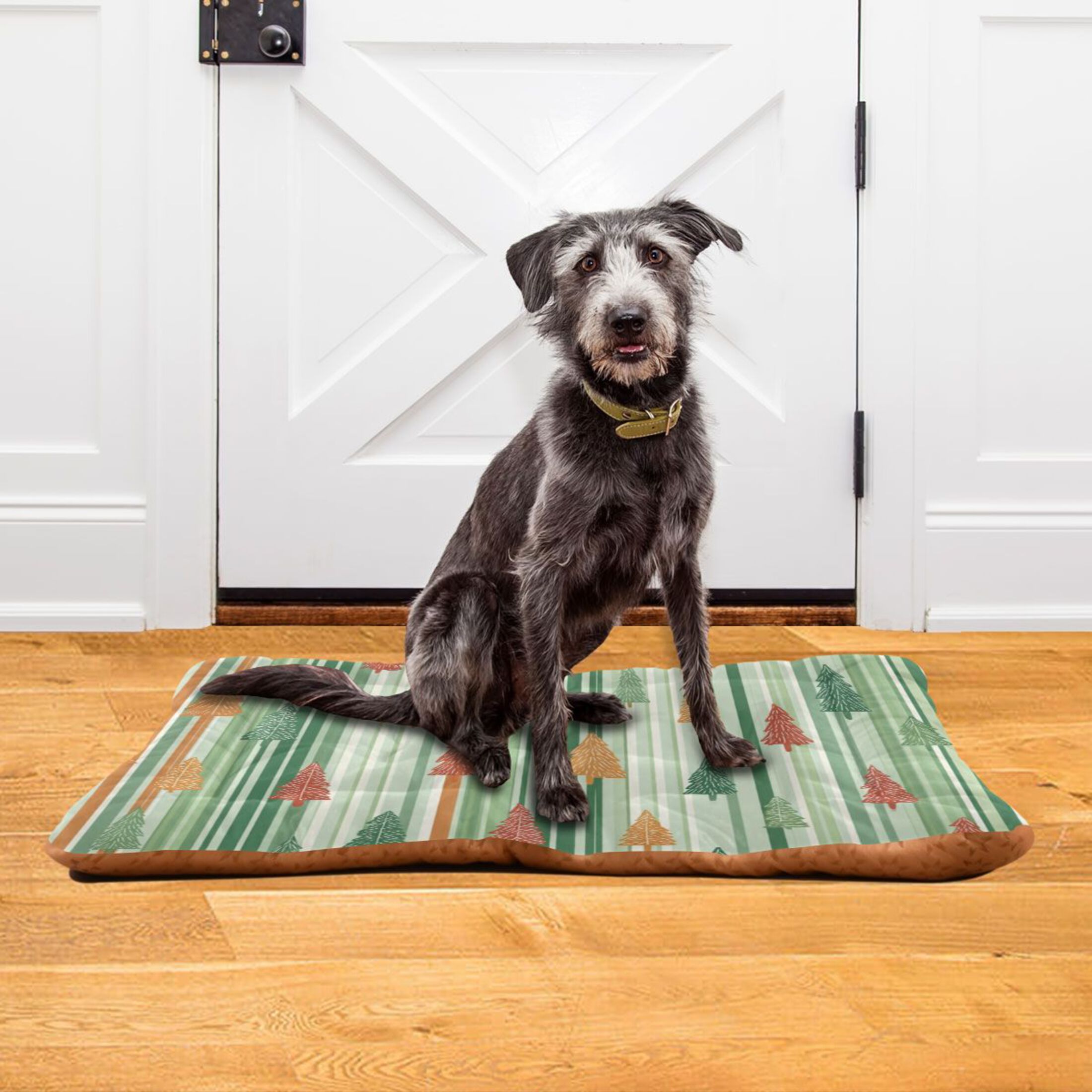 Cozy Mat Pet Bed Indoor Outdoor Warm Soft For Cat Dog Puppy(S/M) Pine Tree