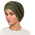 thumbnail image 1 of Milk Silk Hijab Headband Two Tone Solid Color Head Wrap with Design for Everyday Comfort and Style, 1 of 3