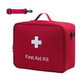 thumbnail image 4 of BELOVING First Aid Bag Lightweight Multiple Compartments for Travel Workplace Cycling Red, 4 of 10