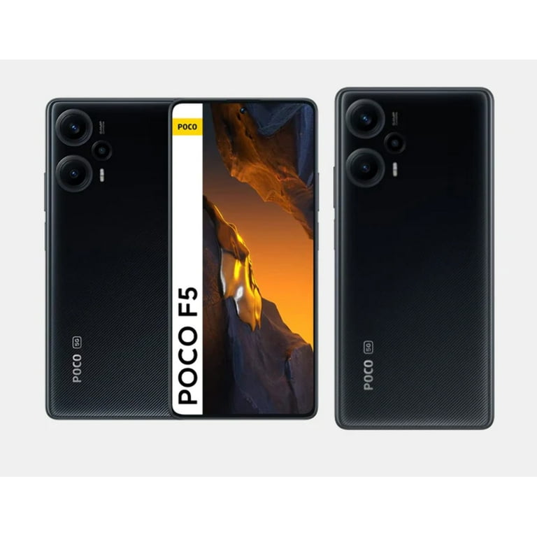 Xiaomi Poco F5 5G + 4G LTE 256 GB + 12 GB versión global desbloqueada 6.67  pulgadas, 120Hz 64Mp triple cámara (Tmobile Mint Tello Metro USA Market) +