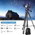 thumbnail image 4 of UEGOGO 67" Camera Tripod, Portable and Flexible Tripod with Clip and Adapter, Porfessional Aluminum Tripod Stand for Mirrorless/DSLR/Phone/Camcorder/Spotting Scopes/Binoculars/Telescope, 4 of 7
