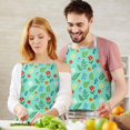 thumbnail image 3 of Pioneer Flower Floral Print Pattern Apron for Women and Men, Cotton Linen Waterproof with Pockets, Adjustable, 33x27 Inch for Kitchen, Gardening, BBQ, Salon, 3 of 6