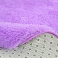 thumbnail image 6 of Junovo Round Fluffy Area Rugs For Kids Girls Princess Castle Plush Shaggy Carpet Cute Circle Nursery Rug For Kids Room Bedroom Living Room,4'x4',Purple, 6 of 7