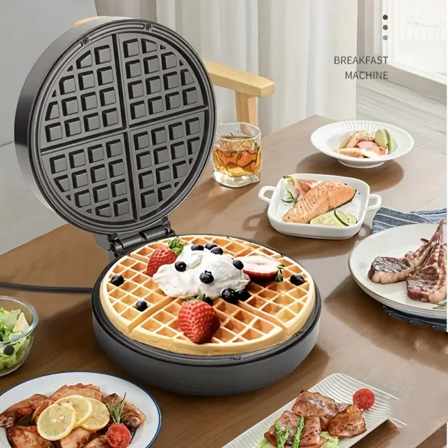 Household Waffle Maker Multifunctional Mini Version Light Food Machine Heating Baking Pan Breakfast Machine Waffle Bread Maker