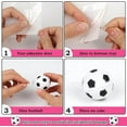 thumbnail image 5 of Soccer Birthday Cake Decorations for Girls - Glitter Pink Happy Birthday Cake Topper Football Theme Cupcake Toppers Ball Dessert Picks, Sports Theme Birthday Party Photo Props, 5 of 6