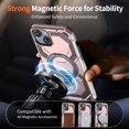 thumbnail image 5 of Allytechgroup Slim Case for iPhone 15 with Stand, Compatible with Magsafe Built-in  Kickstand Rugged Heavy Duty Durable Cover Case Shockproof Magnetic Protective for Women Men, Rosegold, 5 of 7