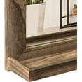 thumbnail image 7 of Sfugno Wall Mirror with Shelf, 20 x 16 inch Wall Mirror Hanging for Bathroom, Vanity, Bedroom, Entryway, Living Room(Rustic Brown), 7 of 7