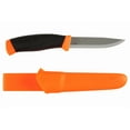 thumbnail image 4 of MORA Companion Black Tactical Knife, 4.1" Stainless Steel Blade, with Sheath, 4 of 5