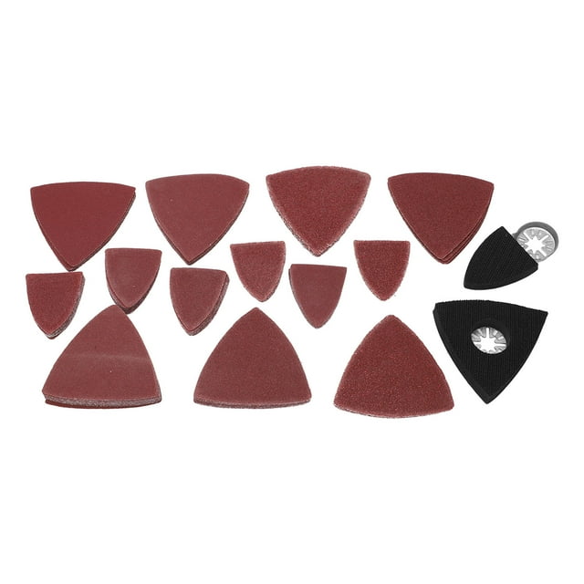 Oscillating Tool Sanding Pad Kit, Professional ABS 60 80 120 180 240 Grit Wide Compatible Oscillating Tool Triangular Finger Pad Versatile For Abrasive Tools