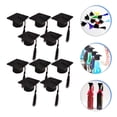 thumbnail image 2 of AMERTEER Mini Doctoral Hat Topper 10pcs Graduation Hat Bottle Topper Mini Graduation Caps Mini Hat Bottle Cover with Tassel, 2 of 9