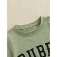 thumbnail image 5 of Qmyliery Kids Tops Short-sleeved Round Neck Letter Printing Shirt Tops Casual, 5 of 9