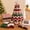 A, variant on DIY Quilted Santa Christmas Tree Kit, Fabric Patchwork Set, Handmade | Holiday Tabletop Decor, Layered Ornament, Sewing Craft for Adults, Snowman Tree, Charming Quilting Gift(E)