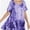 Purple, variant on Plus Size Tops for Womens Summer Clothes Short Sleeve Shirts Casual V Neck Tshirt