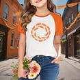 thumbnail image 2 of Chemise à Manches Courtes Orange Festival Décontracté Manches Raglan Imprimé 3-14 Ans, 2 of 9