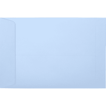 LUXPaper 6 x 9 Open End Envelopes, Baby Blue, 50/Pack