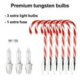 thumbnail image 5 of 6 Pack Large Candy Cane Lights, Durable Plastic Lawn Stakes for Holiday Yard Decor, Bright Red & White Indoor Outdoor Christmas Decoration, 5 of 8