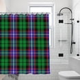 thumbnail image 3 of Tartan Plaid Waterproof Polyester Shower Curtain Heavy-Duty Blackout Fabric, Machine Washable, Decorative for Tub & Shower 70.8×70.8Inch (180×180cm), 3 of 5