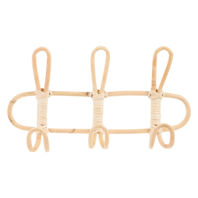 Rack de almacenamiento tejido soporte colgante de pared doméstico con ganchos organizador de pared