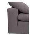 thumbnail image 5 of Moe's Home Collection Clay Armless Chair Livesmart Fabric - Color:White-Color:Light Grey, 5 of 9