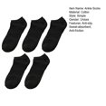 thumbnail image 7 of Tnobhg 5 Pairs Simple Unisex Ankle Socks Women Men Low Cut Short Socks Anti-slid Athletic Running Casual Invisible Liner Socks, 7 of 7