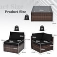 thumbnail image 6 of Patiojoy 6PCS Wicker Patio Sectional Conversation Furniture Set with Coffee Table & Seat Cushions Black, 6 of 6