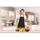 thumbnail image 2 of Paquete de 12 delantales lisos con 2 bolsillos - Delantal comercial unisex negro a granel para cocina Restaurante Barbacoa Pintura Manualidades. Afortunado Sencillez, 2 of 4
