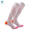 thumbnail image 2 of Deago Compression Socks Leg Warmers for Women & Men - Best for Running, Athletic Sports, Flight Travel Pregnancy, Shin Splints - Below Knee High, 2 of 7
