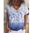 thumbnail image 1 of Nouveau T-shirt à Manches Courtes à Imprimé Floral pour Femmes, 1 of 4