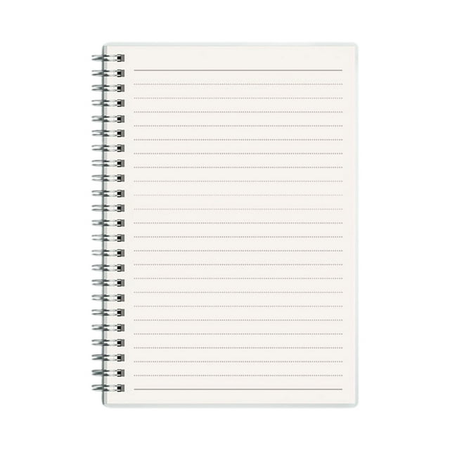 Graph Paper Notebook A5 Spiral Bound 80 Pages Thick Paper Flexible Plastic Cover 8.07 in x 5.51 in For School Work Writing