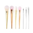 thumbnail image 4 of 7st sminkborstar - Rosé silver guld - Makeup brushes, 4 of 5