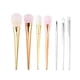 thumbnail image 4 of 7st sminkborstar - Rosé silver guld - Makeup brushes, 4 of 5