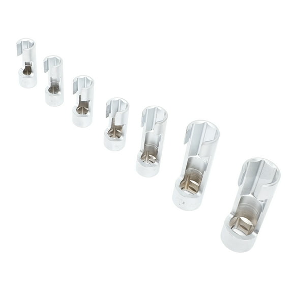 Oxygen O2 Sensor Socket Wrench, Alloy Oxygen Sensor Socket Set High Torque Concave Edge for Vehicle